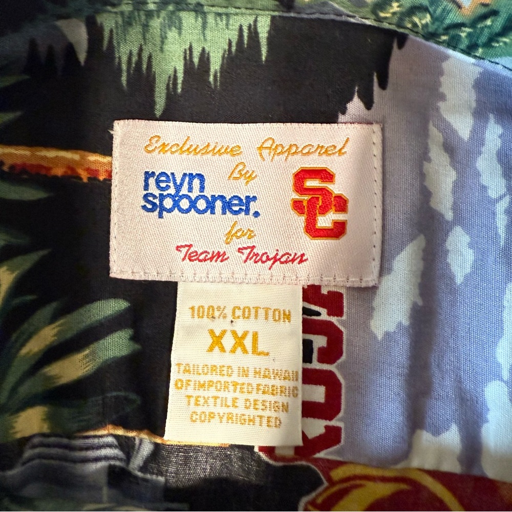 Reyn Spooner men's Collegiate USC Trojans hawaiian button down shirt‎ size XXL - Picture 12 of 12